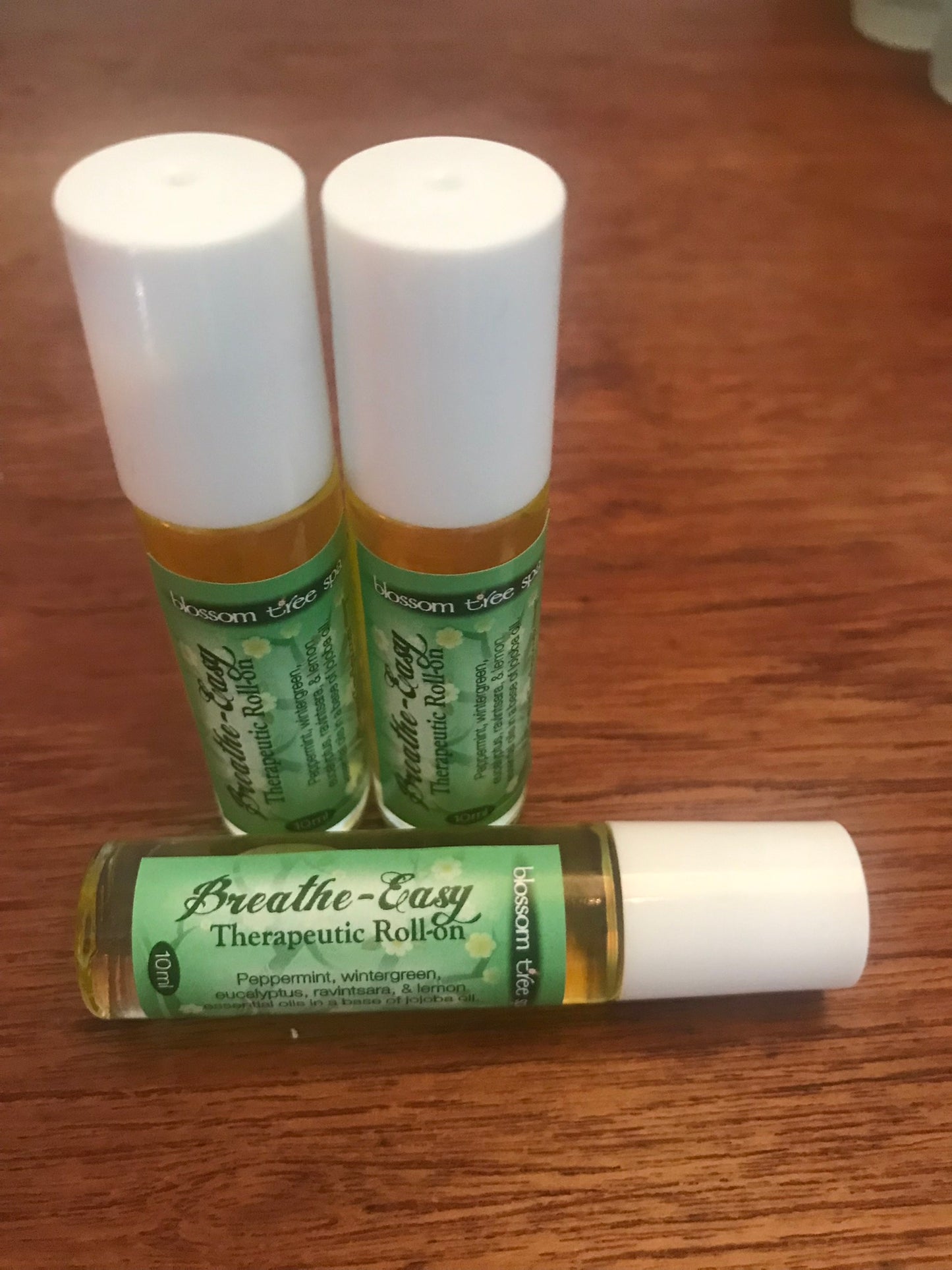Breathe-easy therapeutic roll- on